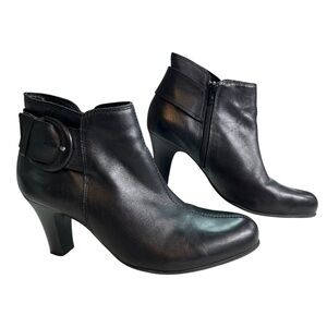 Nurture Danah Ankle Heeled Boots Leather Western Boho Rodeo